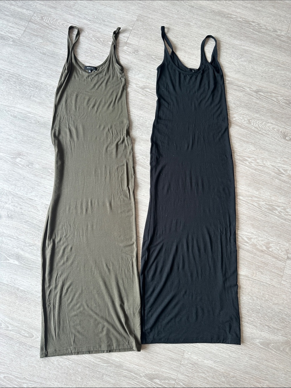 Aritzia Babaton Everyday Slimming Tank Maxi Dress. Set of 2. Preowned. XXS